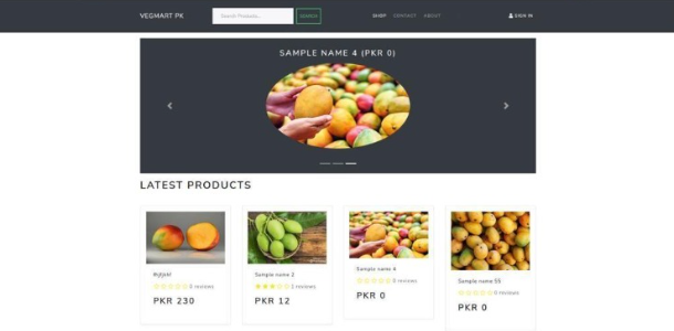 VegMart screenshot
